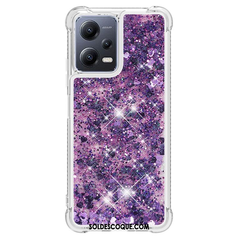 Coque Xiaomi Redmi Note 12/Poco X5 5G Paillettes Colorées