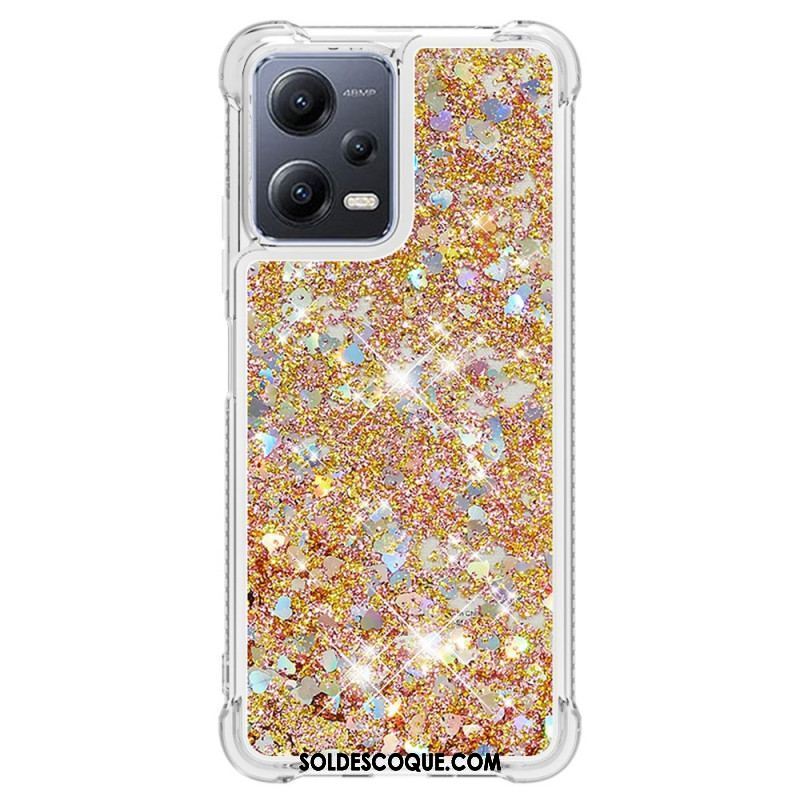 Coque Xiaomi Redmi Note 12/Poco X5 5G Paillettes Colorées