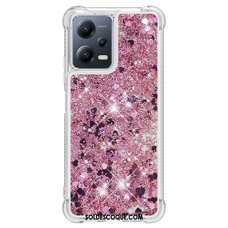 Coque Xiaomi Redmi Note 12/Poco X5 5G Paillettes Colorées