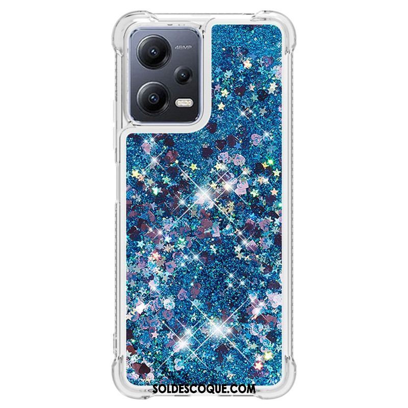 Coque Xiaomi Redmi Note 12/Poco X5 5G Paillettes Colorées