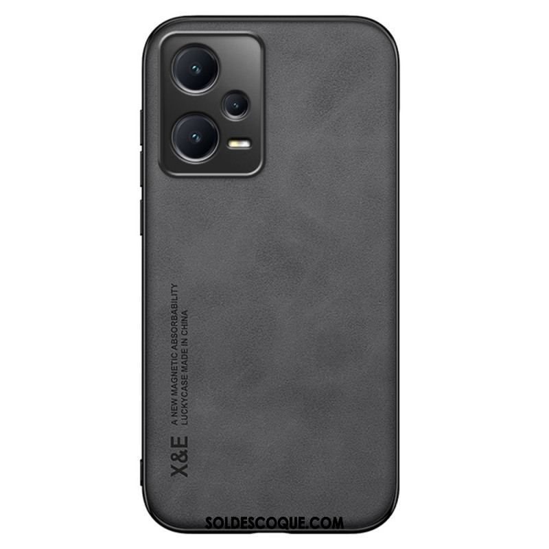 Coque Xiaomi Redmi Note 12 Pro Plus Cuir Effet Cuir X&E