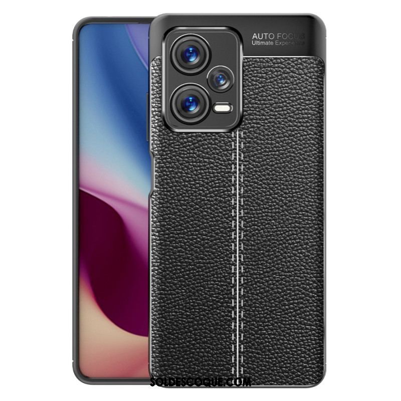 Coque Xiaomi Redmi Note 12 Pro Plus Effet Cuir Litchi Double Line