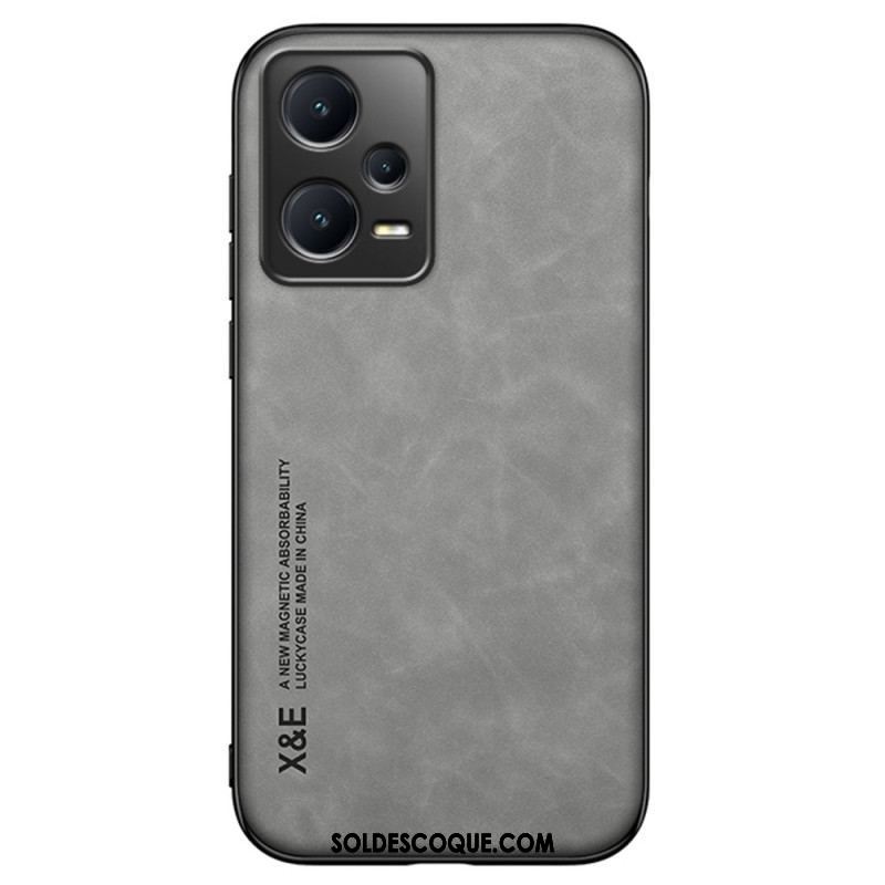 Coque Xiaomi Redmi Note 12 Pro/Poco X5 Pro 5G Cuir Effet Cuir X&E