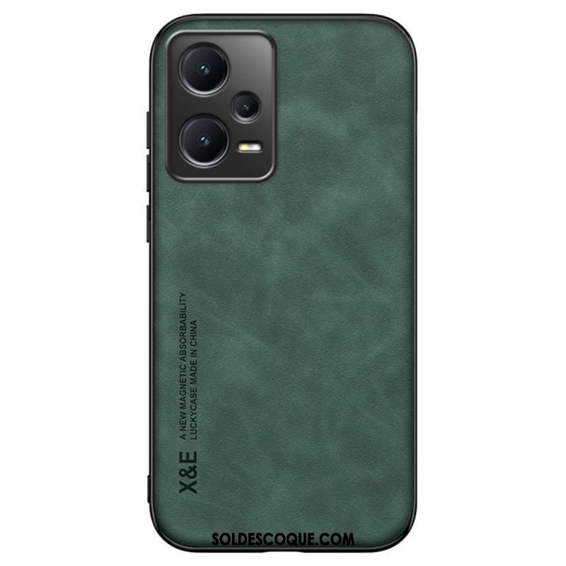 Coque Xiaomi Redmi Note 12 Pro/Poco X5 Pro 5G Cuir Effet Cuir X&E