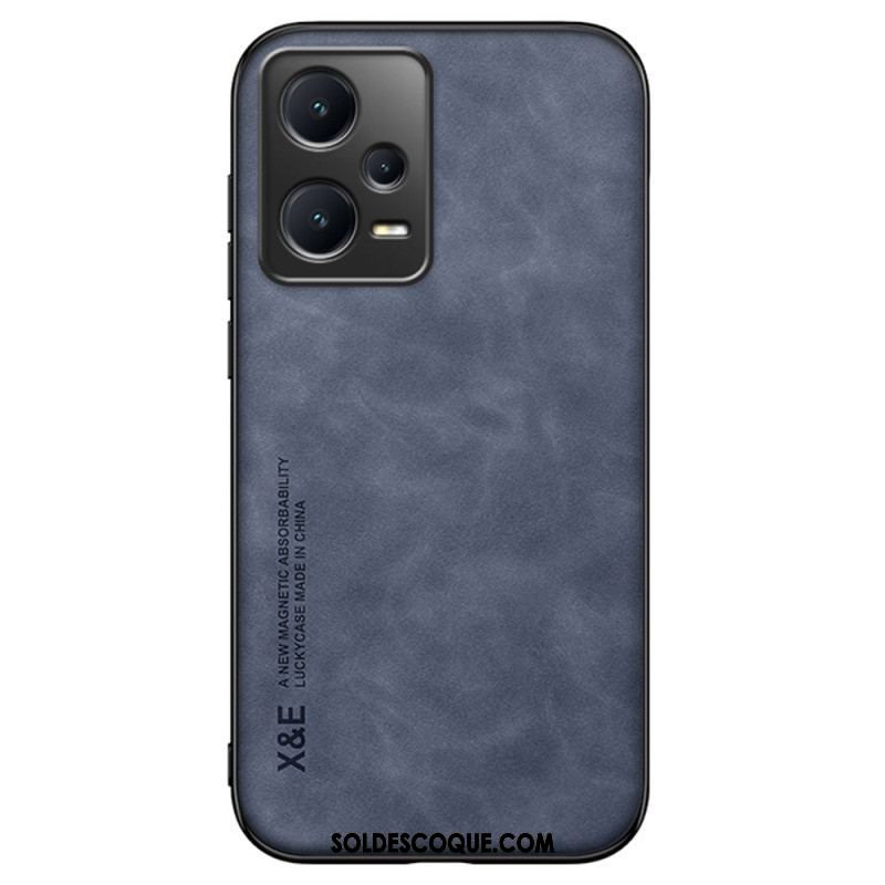 Coque Xiaomi Redmi Note 12 Pro/Poco X5 Pro 5G Cuir Effet Cuir X&E