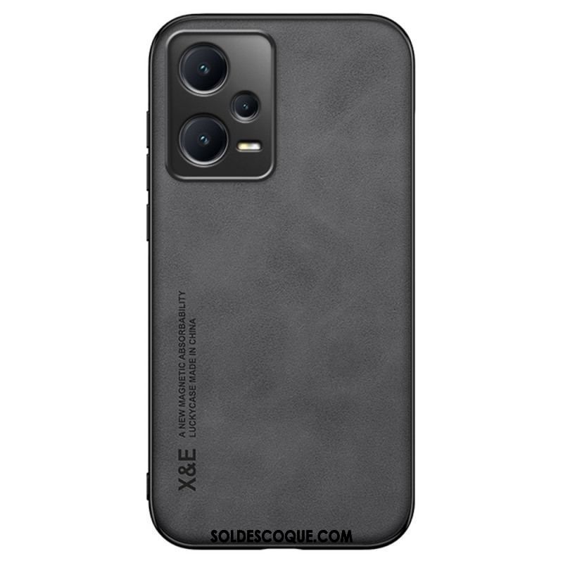 Coque Xiaomi Redmi Note 12 Pro/Poco X5 Pro 5G Cuir Effet Cuir X&E