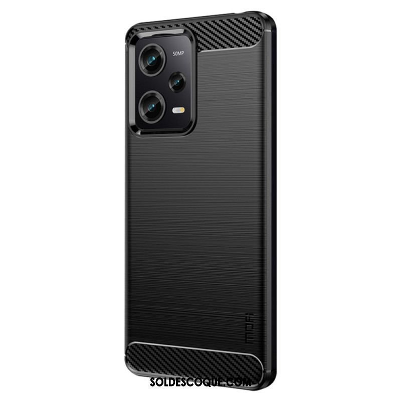 Coque Xiaomi Redmi Note 12 Pro/Poco X5 Pro 5G Fibre Carbone Brossée MOFI