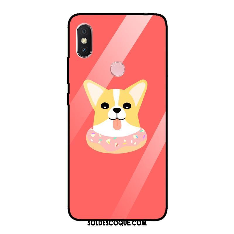 Coque Xiaomi Redmi Note 5 Bleu Drôle Miroir Chiens Rouge Soldes