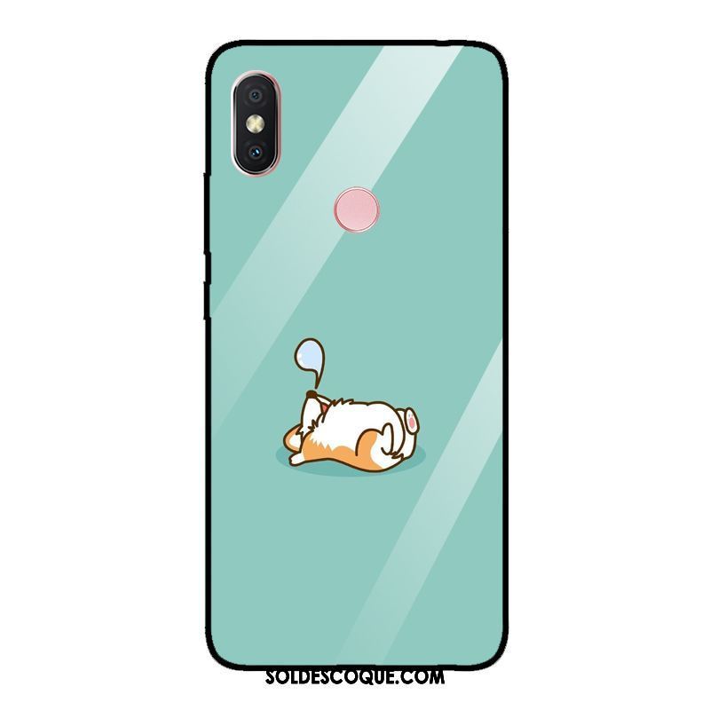 Coque Xiaomi Redmi Note 5 Bleu Drôle Miroir Chiens Rouge Soldes