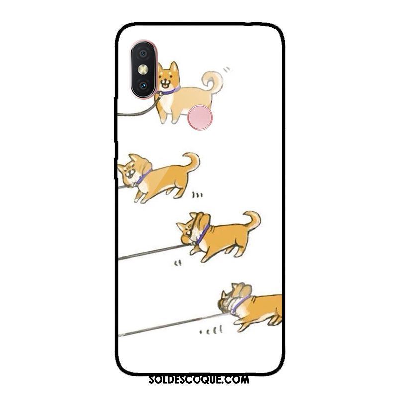 Coque Xiaomi Redmi Note 5 Bleu Drôle Miroir Chiens Rouge Soldes