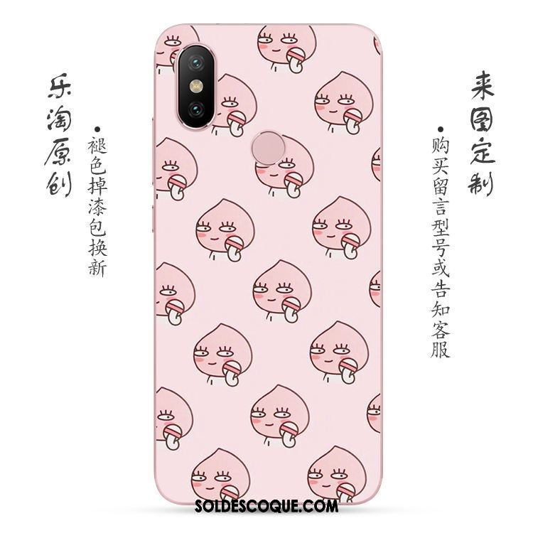 Coque Xiaomi Redmi Note 5 Fluide Doux Rose Frais Rouge Petit Pas Cher