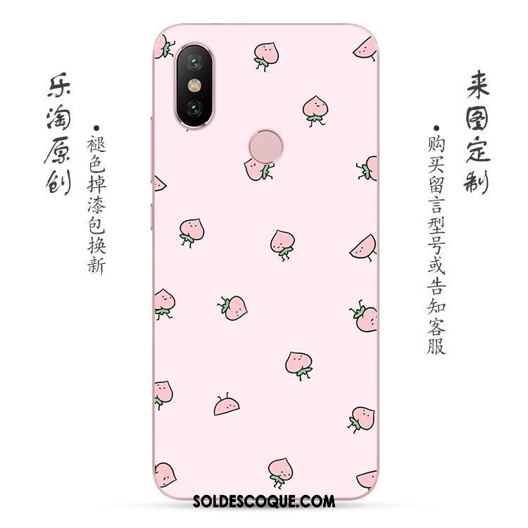 Coque Xiaomi Redmi Note 5 Fluide Doux Rose Frais Rouge Petit Pas Cher