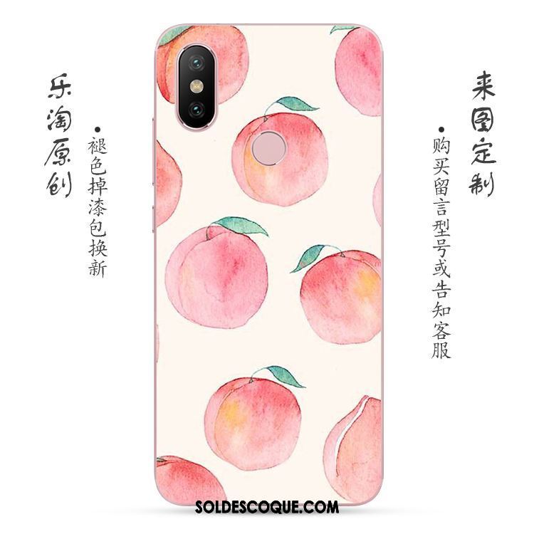 Coque Xiaomi Redmi Note 5 Fluide Doux Rose Frais Rouge Petit Pas Cher