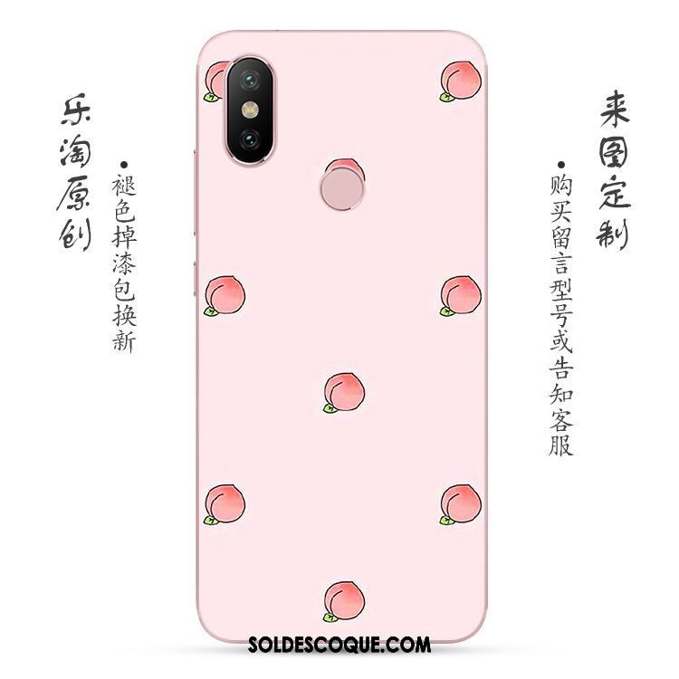 Coque Xiaomi Redmi Note 5 Fluide Doux Rose Frais Rouge Petit Pas Cher