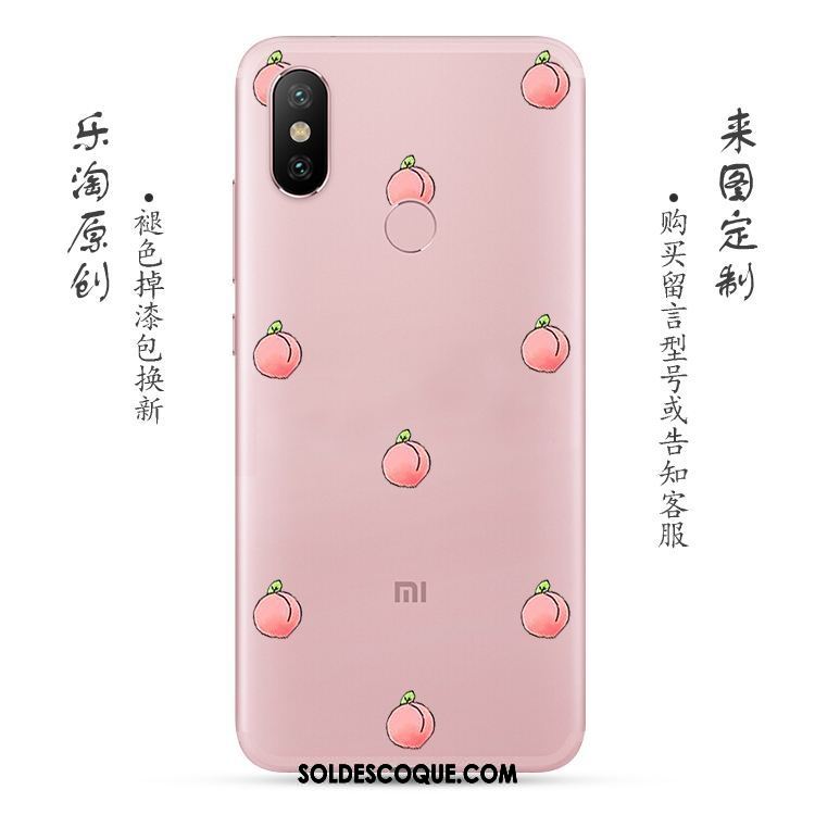 Coque Xiaomi Redmi Note 5 Fluide Doux Rose Frais Rouge Petit Pas Cher