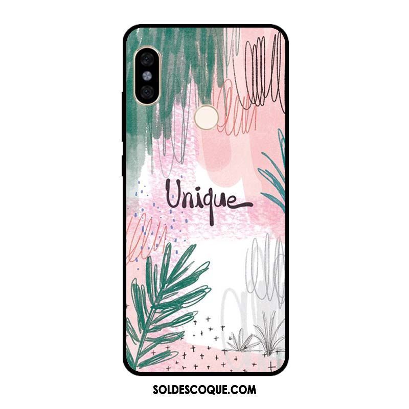 Coque Xiaomi Redmi Note 5 Fluide Doux Vert Art Personnalité Petit Housse En Ligne