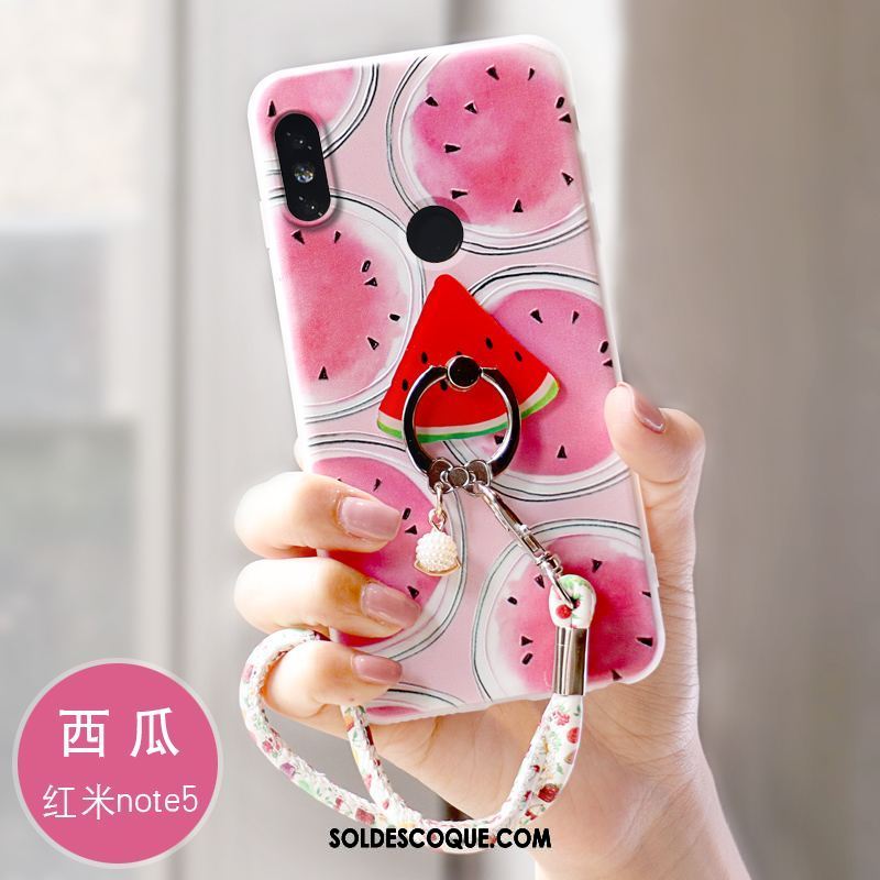Coque Xiaomi Redmi Note 5 Incassable Protection Étui Frais Rose Pas Cher