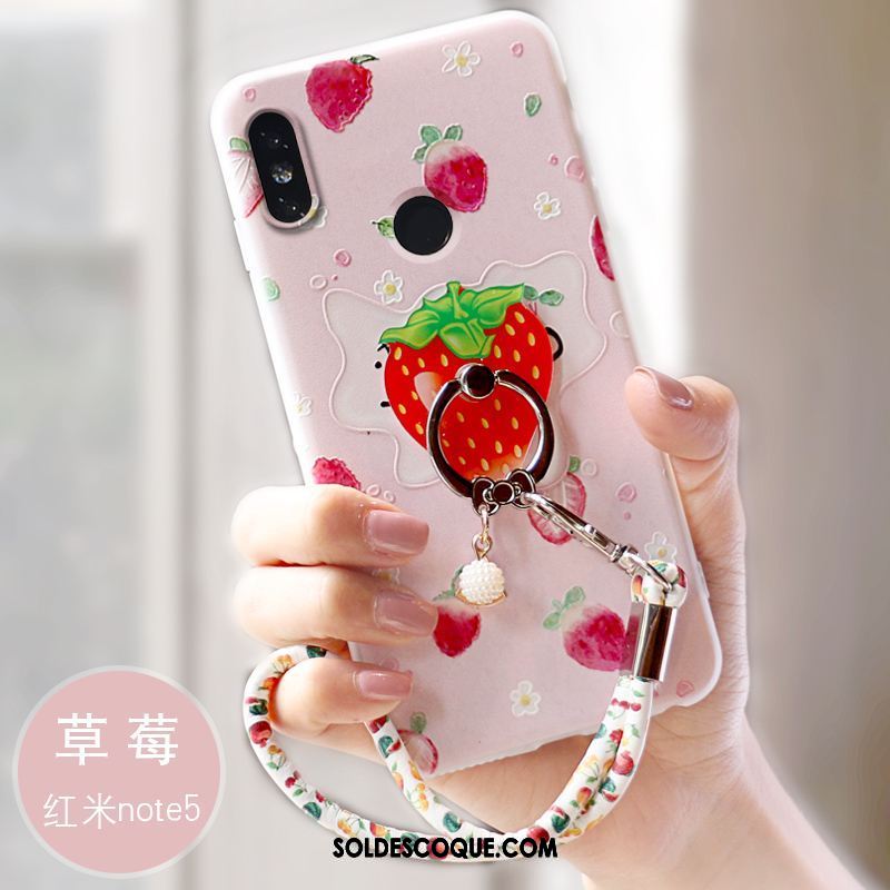 Coque Xiaomi Redmi Note 5 Incassable Protection Étui Frais Rose Pas Cher