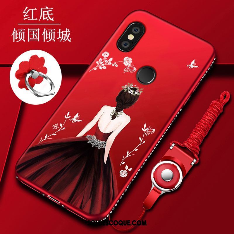 Coque Xiaomi Redmi Note 5 Incassable Téléphone Portable Petit Silicone Rouge En Ligne