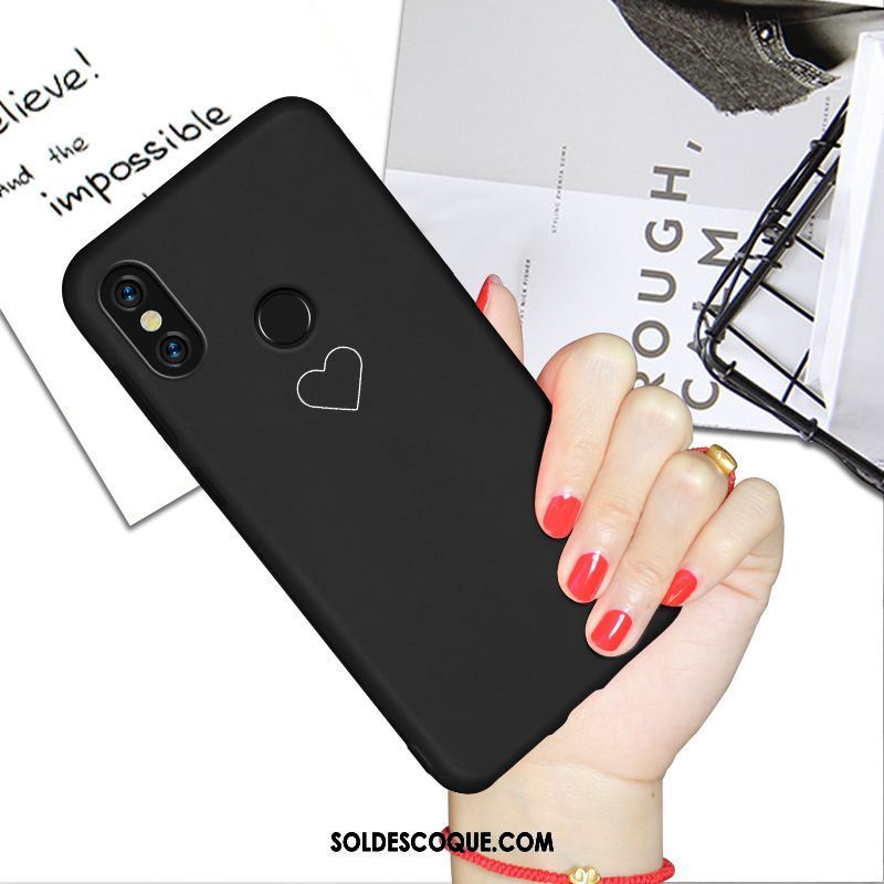 Coque Xiaomi Redmi Note 5 Noir Silicone Créatif Délavé En Daim Marque De Tendance Soldes