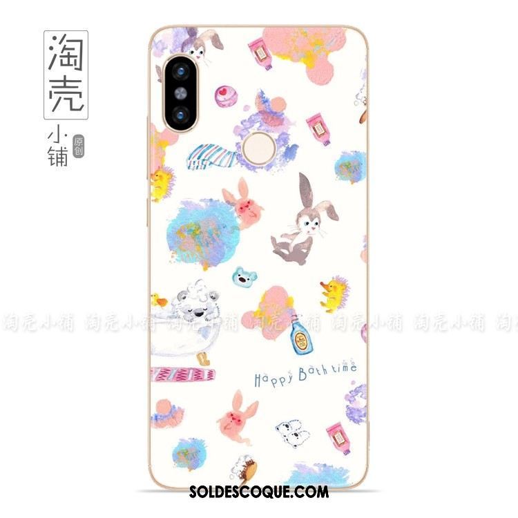 Coque Xiaomi Redmi Note 5 Peinte À La Main Rouge Blanc Petit Téléphone Portable Housse En Ligne