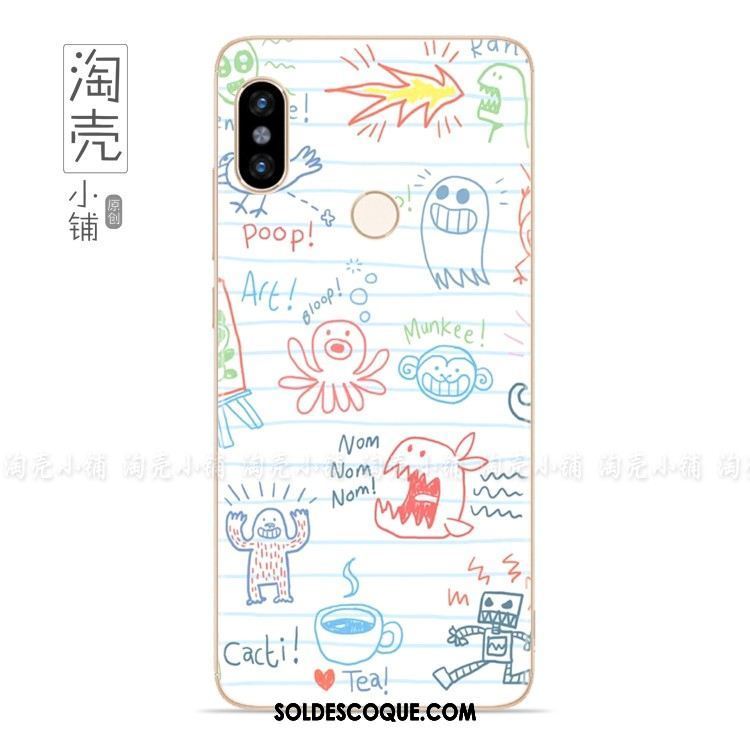 Coque Xiaomi Redmi Note 5 Peinte À La Main Rouge Blanc Petit Téléphone Portable Housse En Ligne