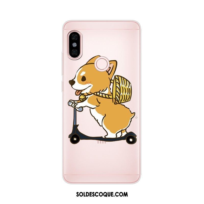 Coque Xiaomi Redmi Note 5 Rouge Rose Téléphone Portable Fluide Doux Protection Pas Cher