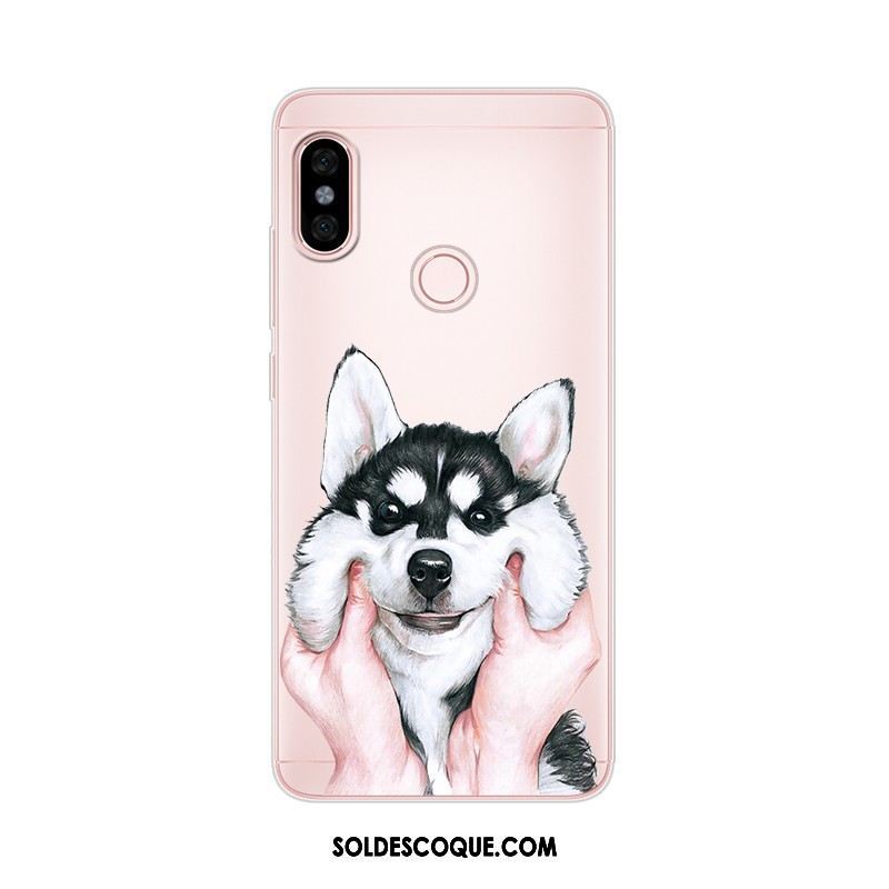 Coque Xiaomi Redmi Note 5 Rouge Rose Téléphone Portable Fluide Doux Protection Pas Cher