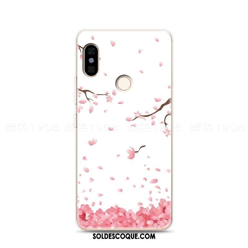 Coque Xiaomi Redmi Note 5 Sakura Frais Téléphone Portable Art Rouge En Ligne