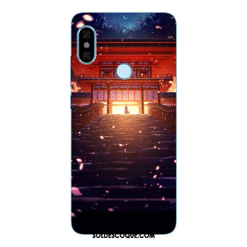 Coque Xiaomi Redmi Note 5 Silicone Étui Paysage Vent Bleu Housse En Ligne