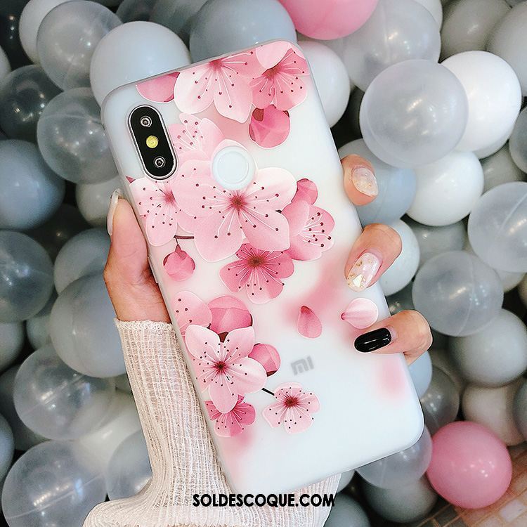 Coque Xiaomi Redmi Note 5 Tout Compris Incassable Fleur De Pêche Petit Étui France