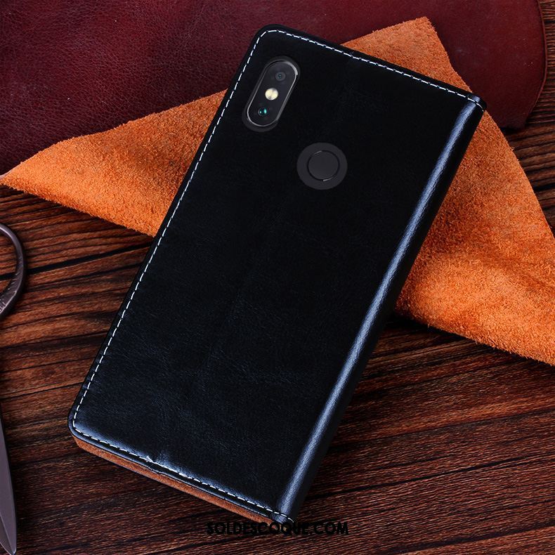 Coque Xiaomi Redmi Note 5 Étui Bleu Étui En Cuir Incassable Protection Soldes