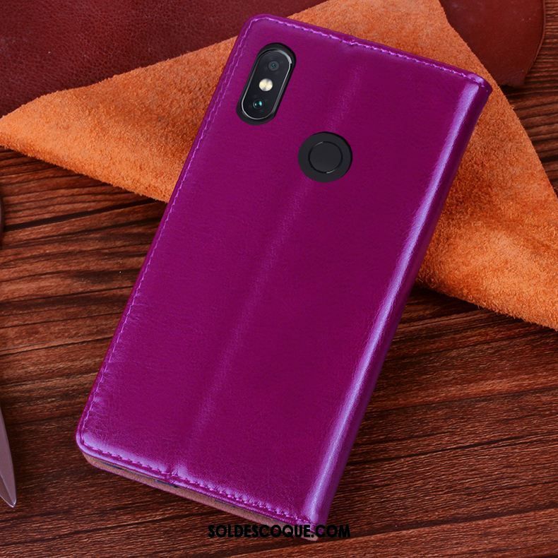 Coque Xiaomi Redmi Note 5 Étui Bleu Étui En Cuir Incassable Protection Soldes