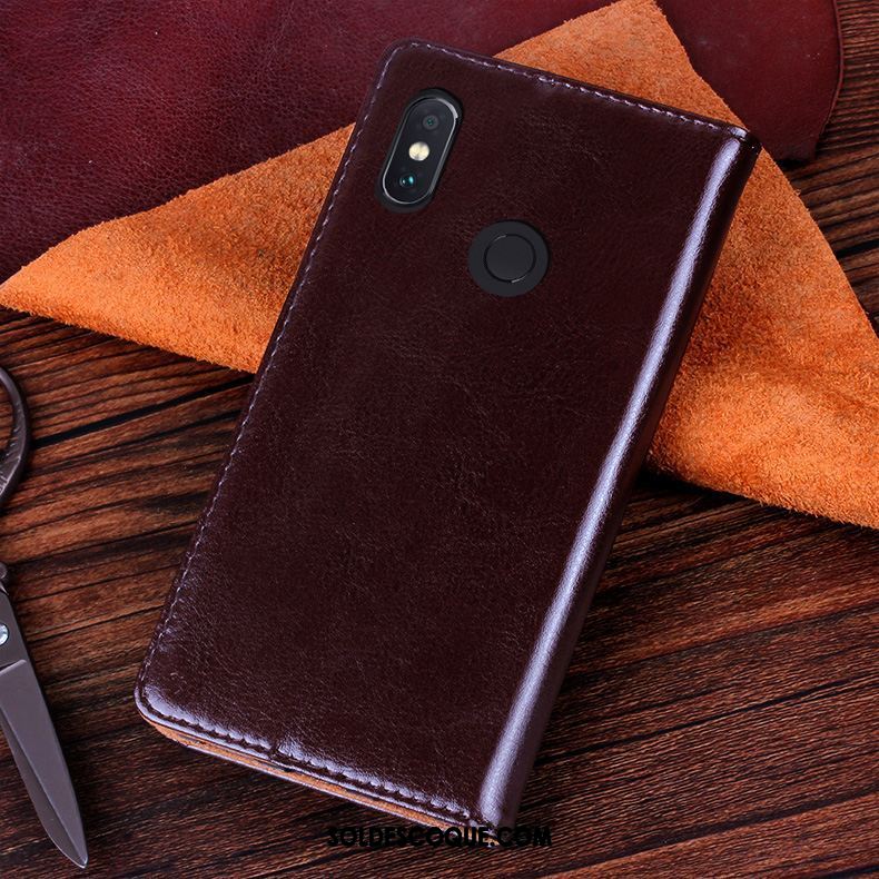 Coque Xiaomi Redmi Note 5 Étui Bleu Étui En Cuir Incassable Protection Soldes