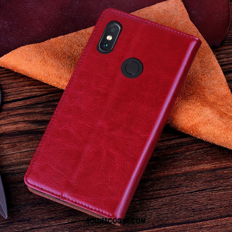 Coque Xiaomi Redmi Note 5 Étui Bleu Étui En Cuir Incassable Protection Soldes