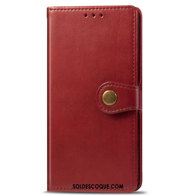 Coque Xiaomi Redmi Note 8 Pro Clamshell Rouge Téléphone Portable Fluide Doux Noir En Vente