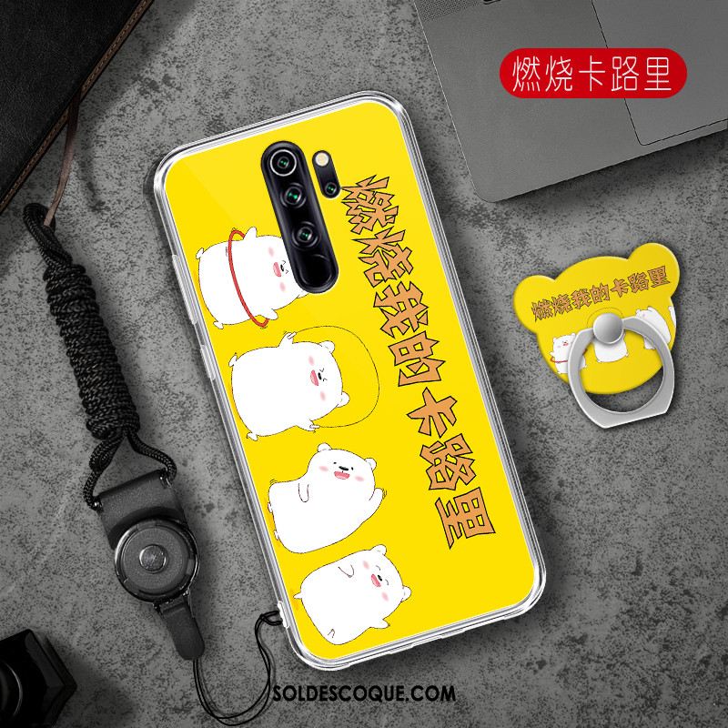 Coque Xiaomi Redmi Note 8 Pro Fluide Doux Rouge Tendance Téléphone Portable Cœur En Ligne