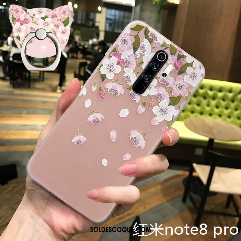 Coque Xiaomi Redmi Note 8 Pro Fluide Doux Silicone Sakura Téléphone Portable Étui Housse En Vente