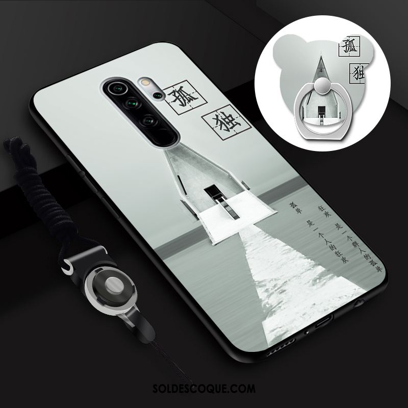 Coque Xiaomi Redmi Note 8 Pro Ornements Suspendus Membrane Petit Tempérer Anneau Soldes