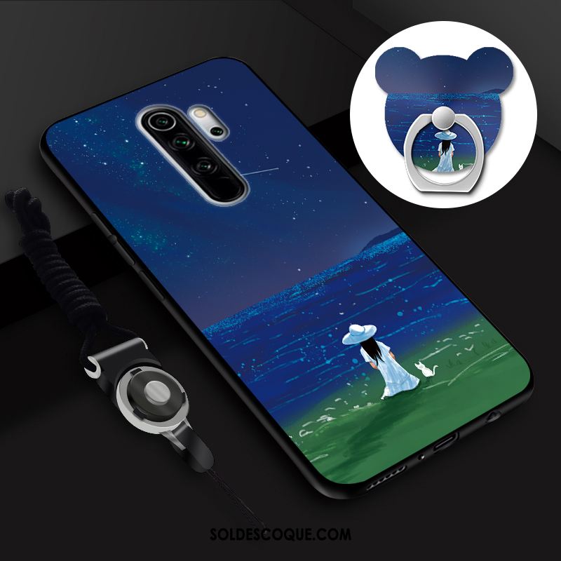 Coque Xiaomi Redmi Note 8 Pro Ornements Suspendus Membrane Petit Tempérer Anneau Soldes