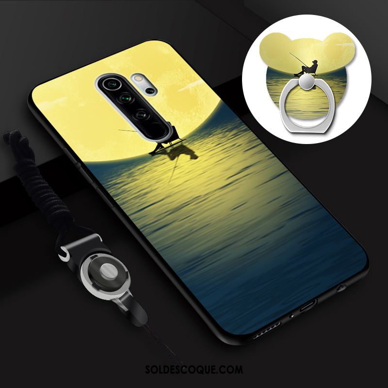 Coque Xiaomi Redmi Note 8 Pro Ornements Suspendus Membrane Petit Tempérer Anneau Soldes