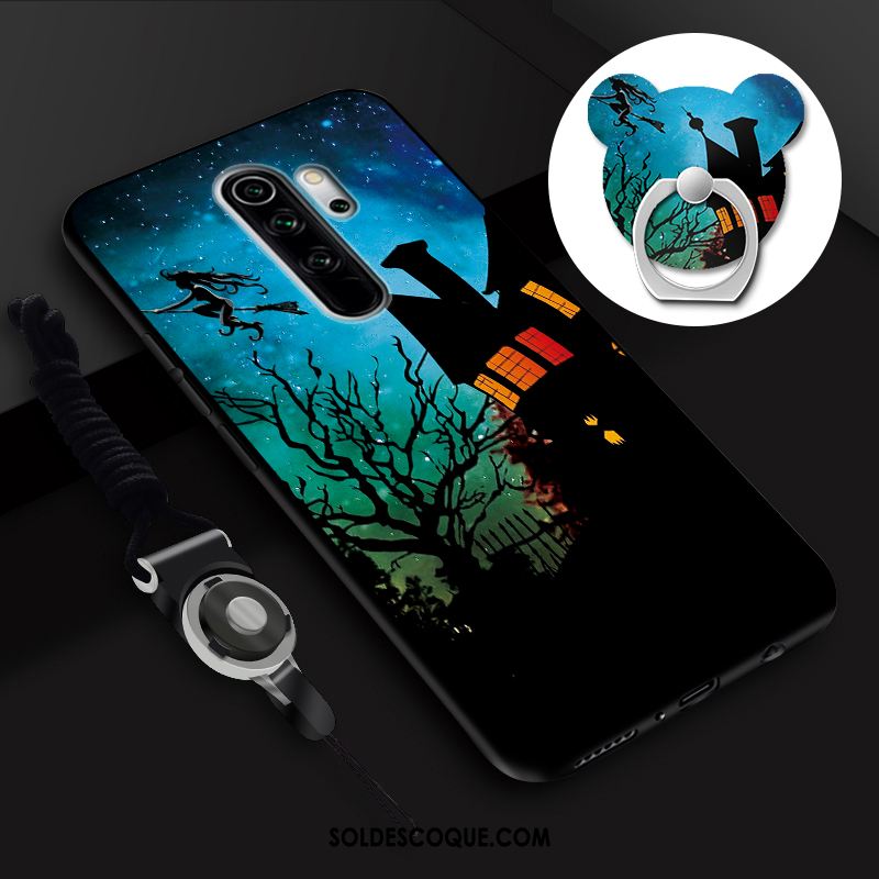 Coque Xiaomi Redmi Note 8 Pro Ornements Suspendus Membrane Petit Tempérer Anneau Soldes