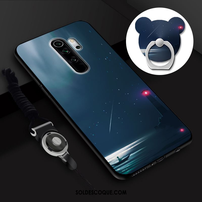 Coque Xiaomi Redmi Note 8 Pro Ornements Suspendus Membrane Petit Tempérer Anneau Soldes