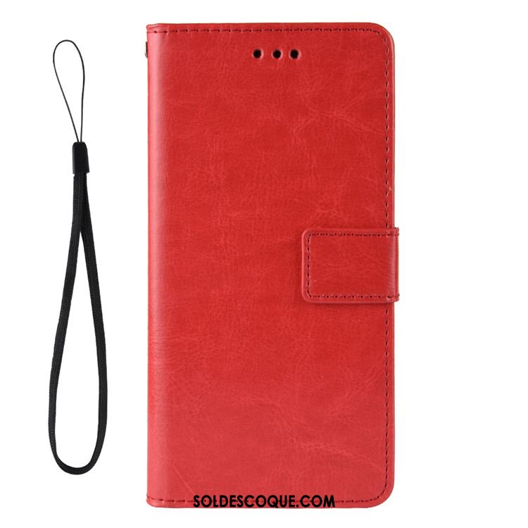 Coque Xiaomi Redmi Note 8 Pro Protection Petit Modèle Fleurie Portefeuille Rouge Soldes