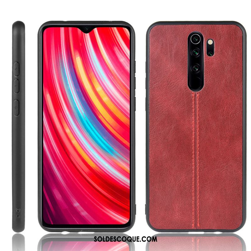 Coque Xiaomi Redmi Note 8 Pro Protection Petit Noir Rouge Étui Housse En Vente