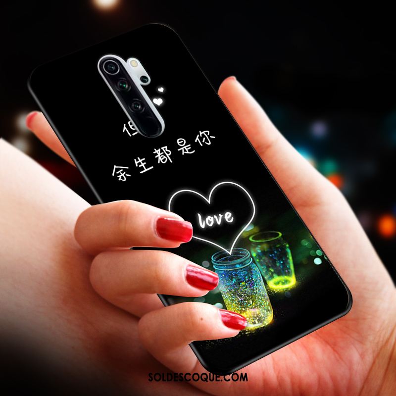Coque Xiaomi Redmi Note 8 Pro Téléphone Portable Support Chat Incassable Rouge Housse Pas Cher
