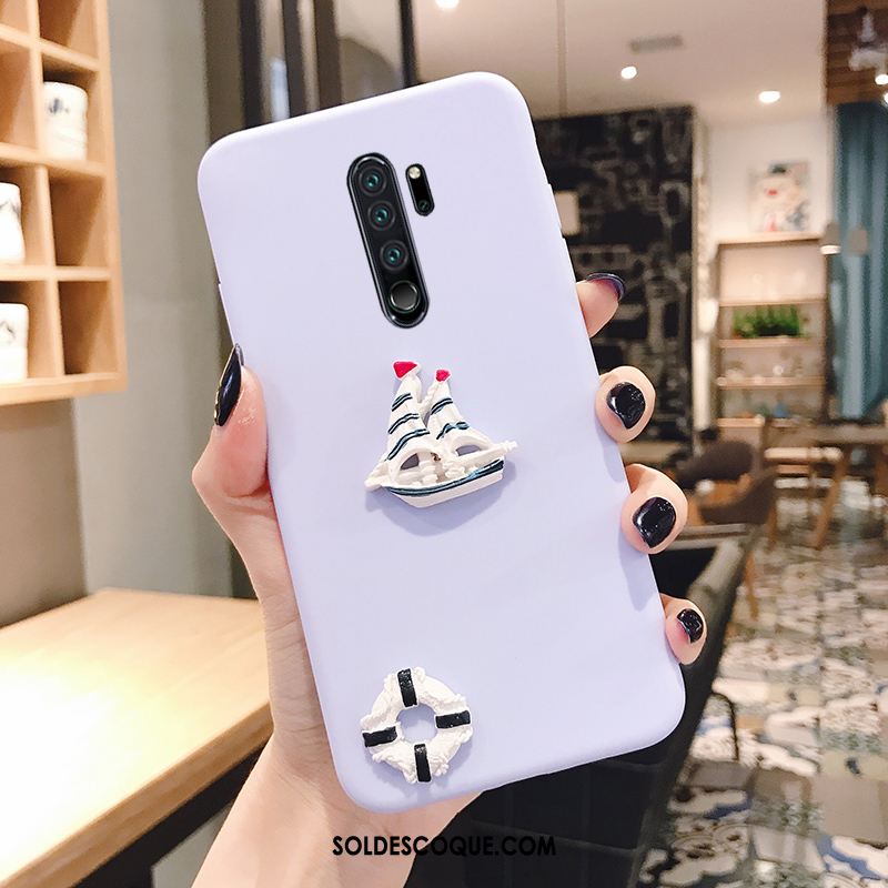 Coque Xiaomi Redmi Note 8 Pro Violet Fluide Doux Tendance Téléphone Portable Amoureux En Ligne