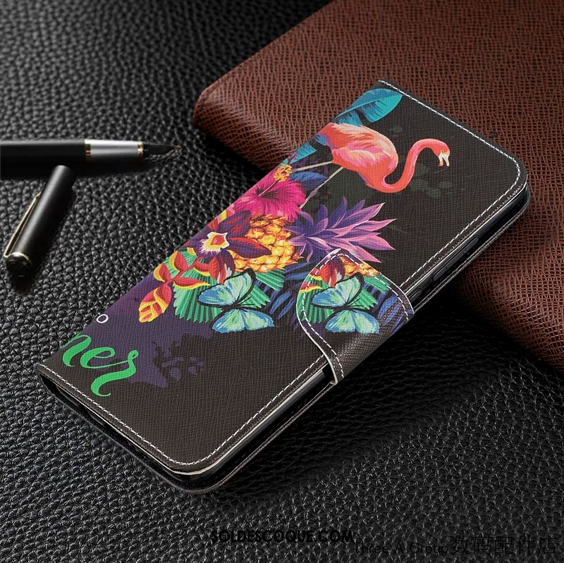 Coque Xiaomi Redmi Note 8 Pro Étui En Cuir Dessin Animé Personnalité Rouge Petit Housse En Ligne