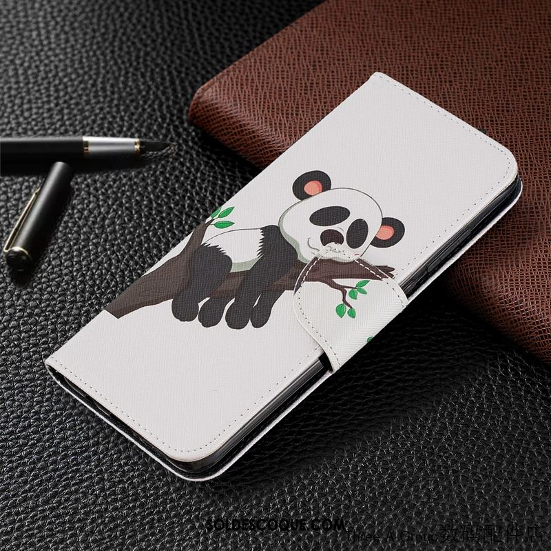 Coque Xiaomi Redmi Note 8 Pro Étui En Cuir Dessin Animé Personnalité Rouge Petit Housse En Ligne