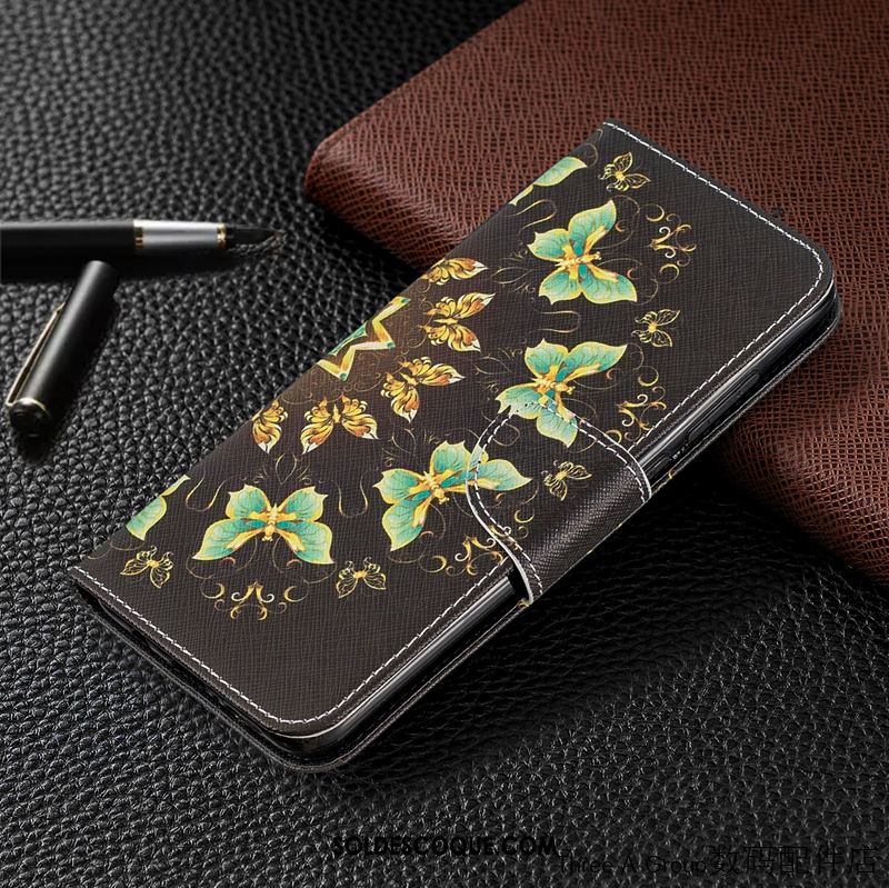 Coque Xiaomi Redmi Note 8 Pro Étui En Cuir Dessin Animé Personnalité Rouge Petit Housse En Ligne